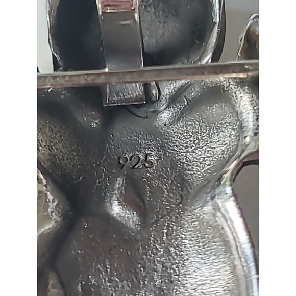 925 Sterling Silver Angel Brooch/Pendant Combo Vintage - Picture 9 of 10